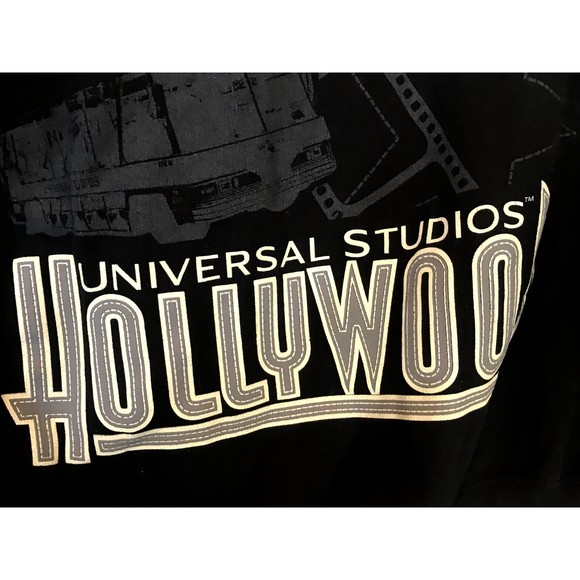 Vintage Universal Studios  Hollywood Hooded ZipUp Cotton Sweatshirt Filming M - Picture 3 of 8